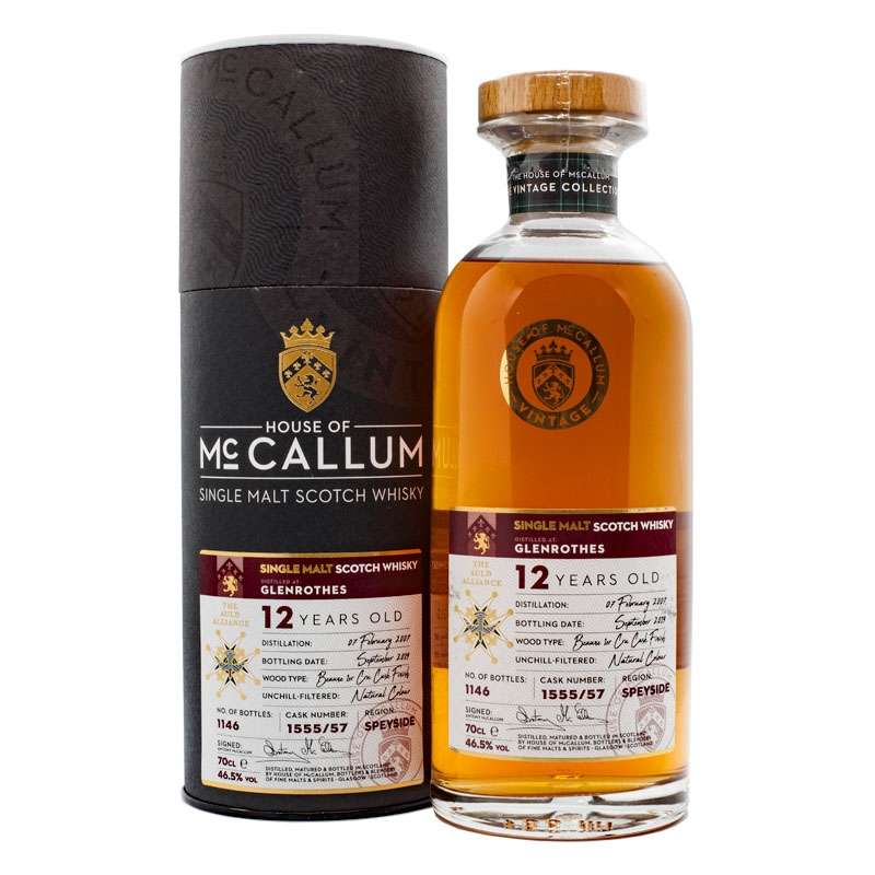 Glenrothes 2007 12 Year Old House of McCallum